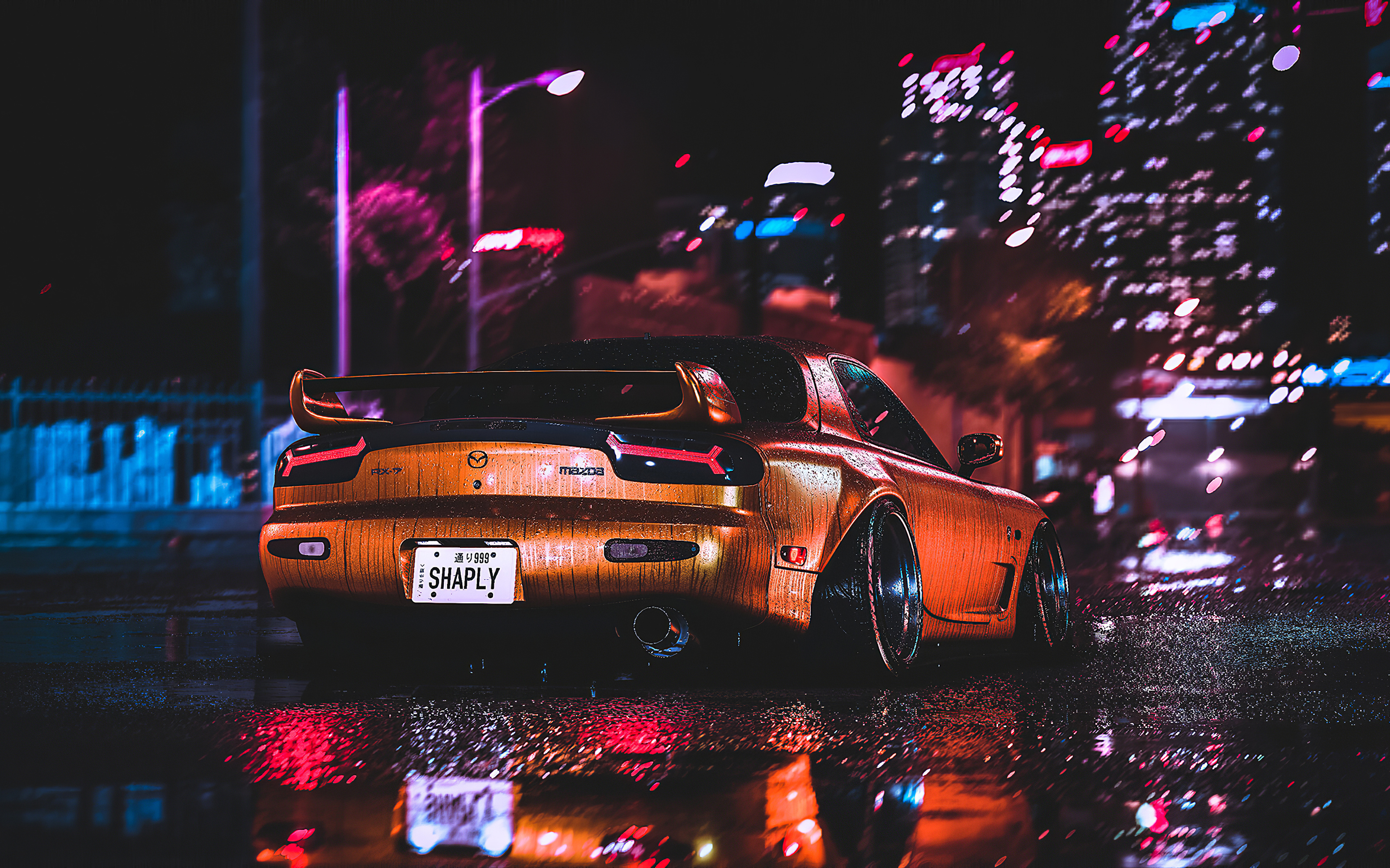 Музыка фон машина. Mazda RX 7 Neon. Mazda rx7 Night. Mazda rx7 неон. Mazda RX 7 ФОНК.