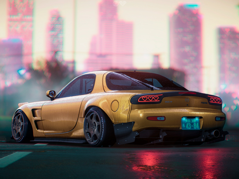 800x600 Mazda Rx7 Digital Art 4k 800x600 Resolution HD 4k Wallpapers ...