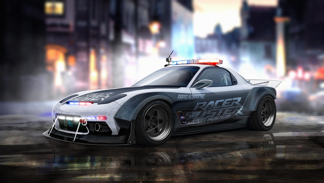 1360x768 Mazda Rx7 Police Laptop HD HD 4k Wallpapers, Images ...