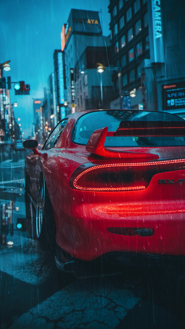 750x1334 Mazda Rx7 Rain 4k Iphone 6 Iphone 6s Iphone 7 Hd 4k Wallpapers Images Backgrounds Photos And Pictures