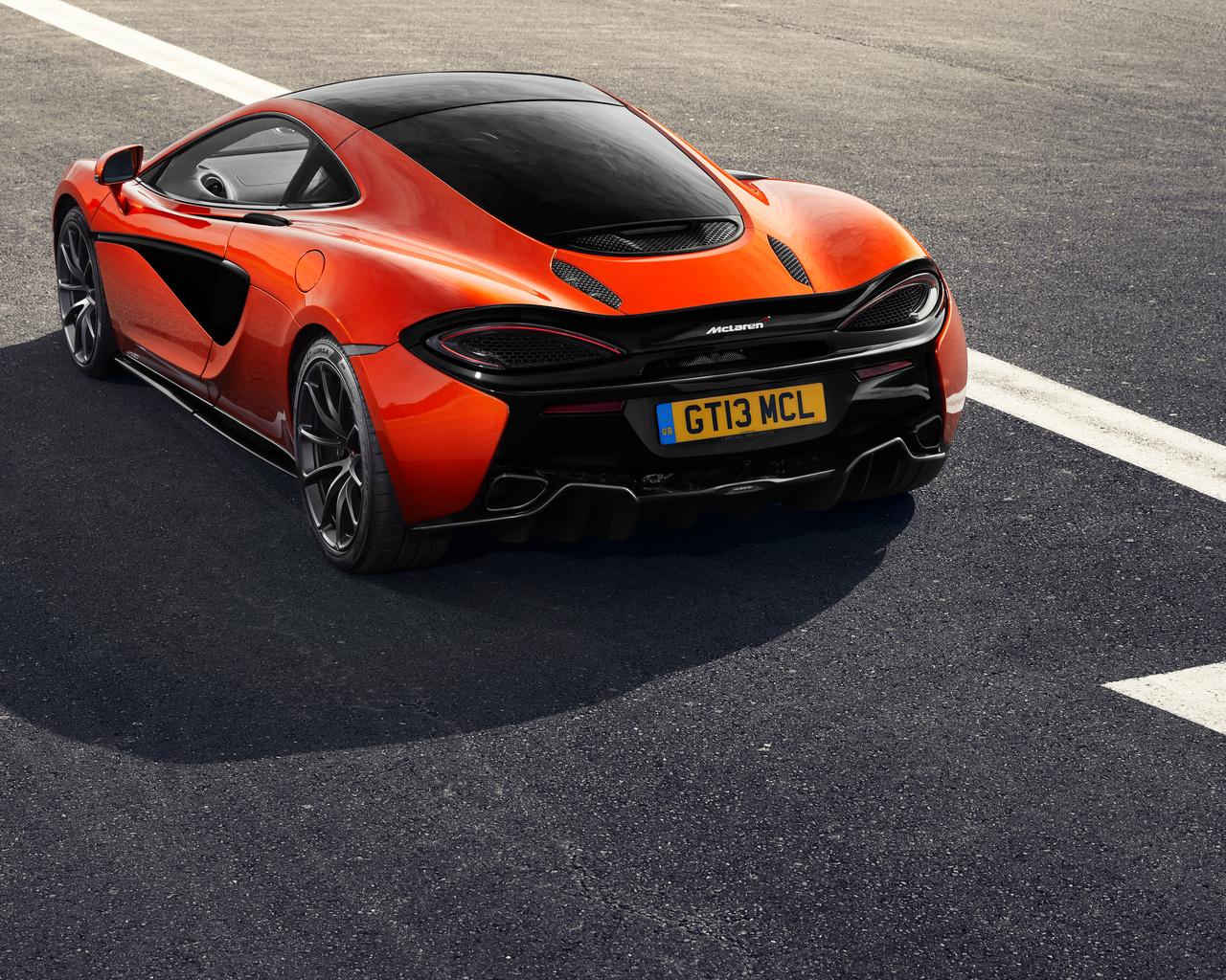 1280x1024 Mclaren 570gt Black Pack Rear View Wallpaper,1280x1024 ...