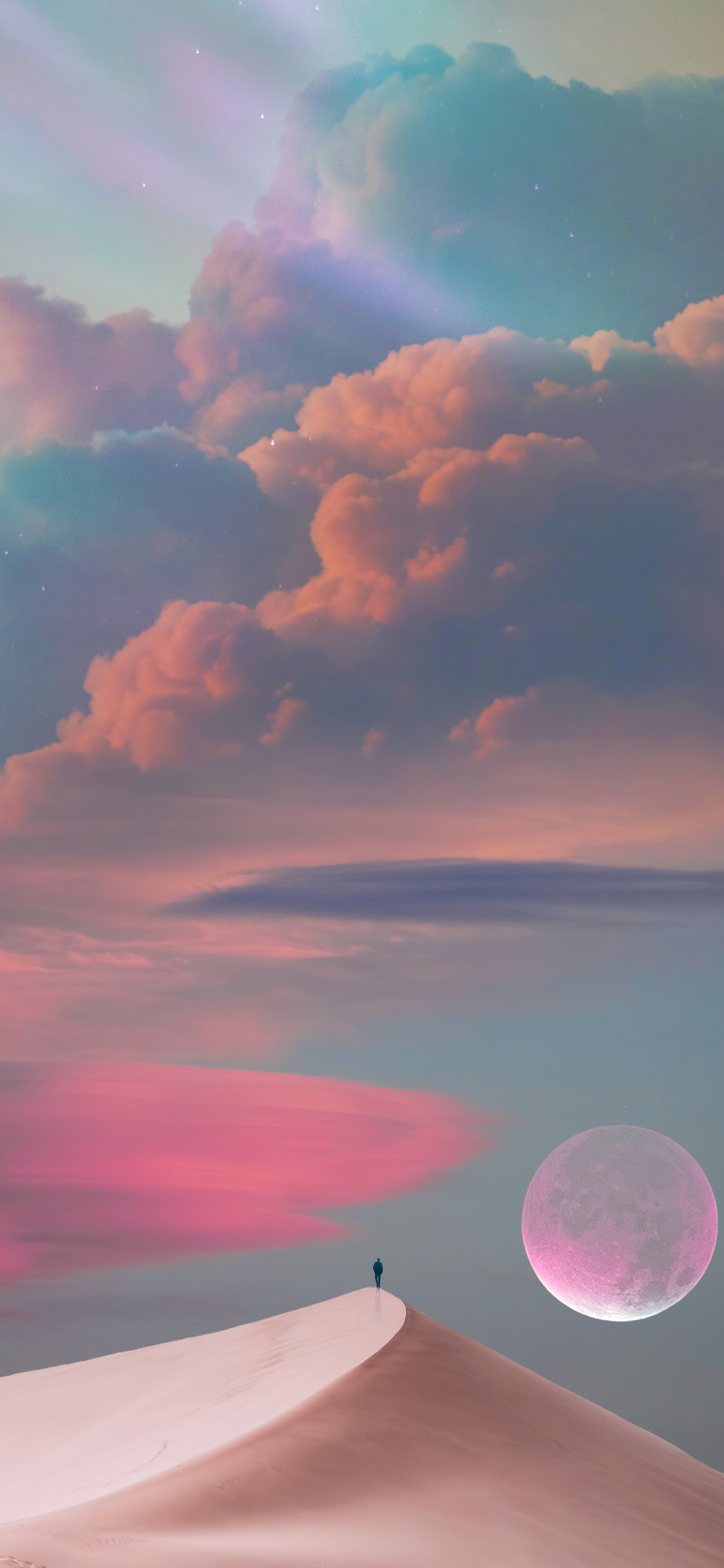 1242x2688 Mellow Moon Iphone XS MAX HD 4k Wallpapers, Images