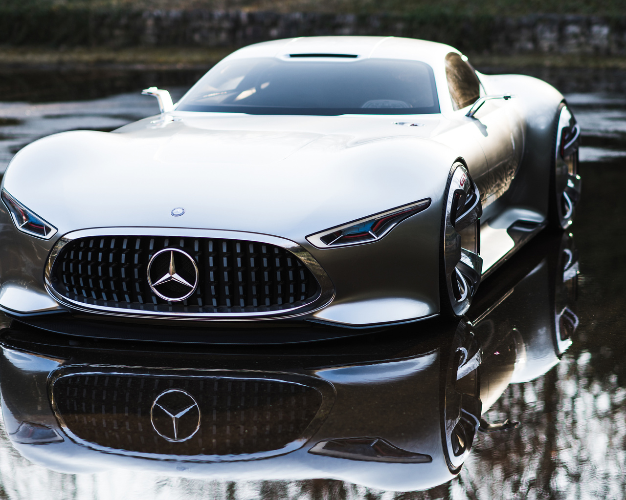 1280x1024 Mercedes Benz AMG Vision Gran Turismo Front Wallpaper ...