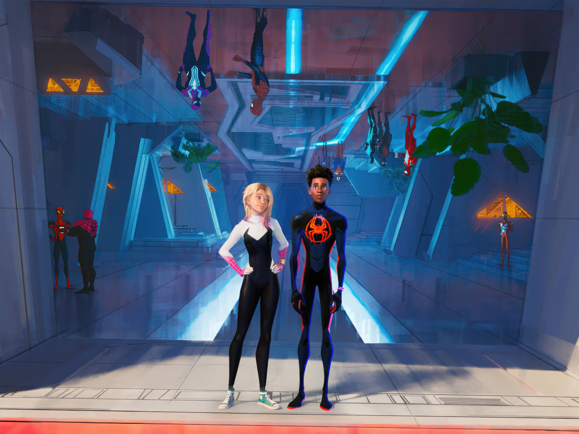 1920x1440 Miles Morales And Gwen Stacy In Spider Man Across The Spider ...