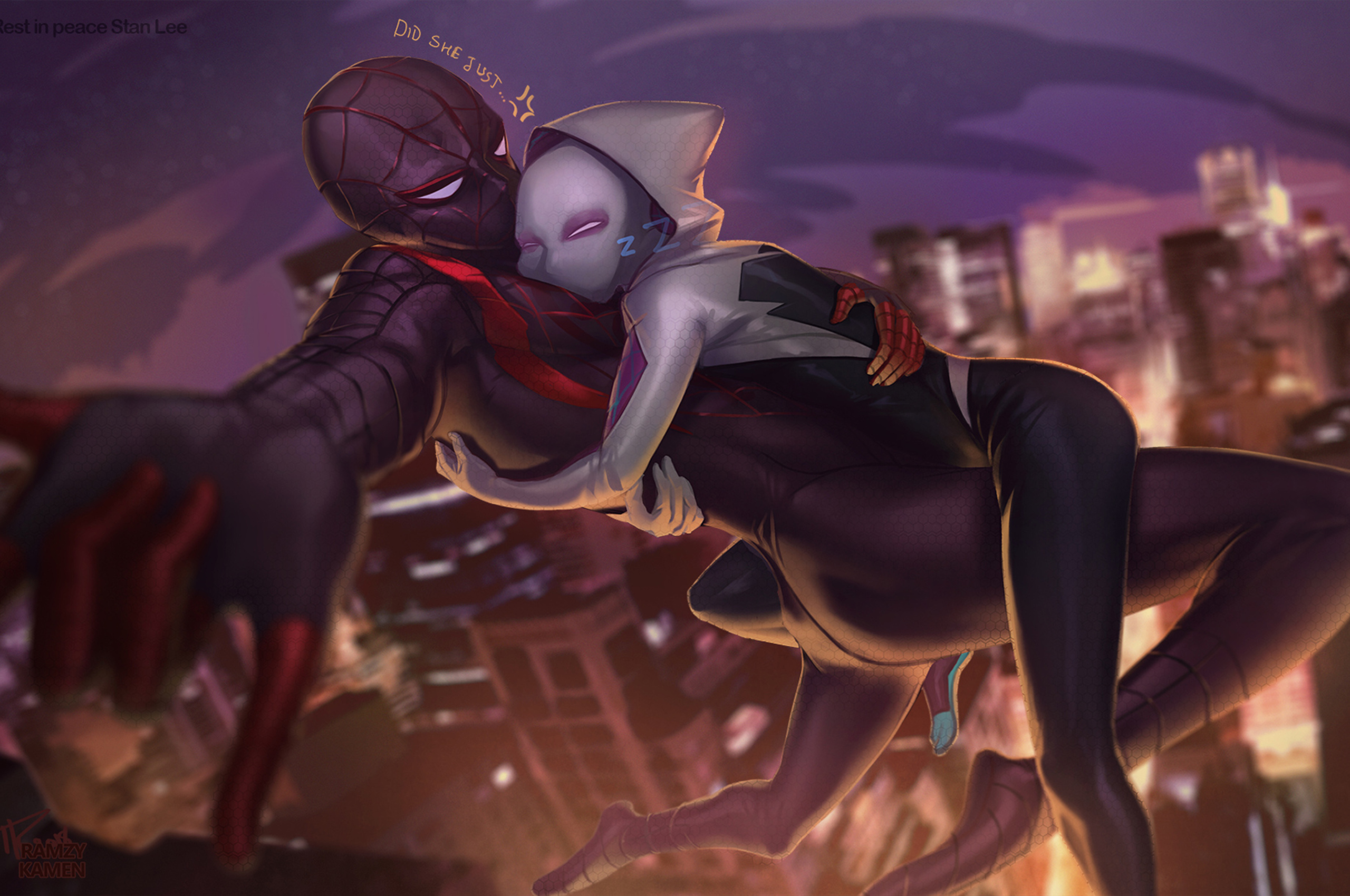 Miles Morales And Gwen Stacy In 2560x1700 Resolution. 