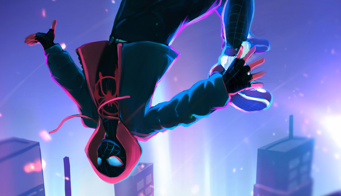 1336x768 Miles Morales Falling Off Laptop HD ,HD 4k Wallpapers,Images ...