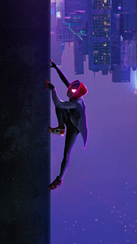 480x854 Miles Morales In Spider Man Into The Spider Verse Movie Art Android  One HD 4k Wallpapers, Images, Backgrounds, Photos and Pictures