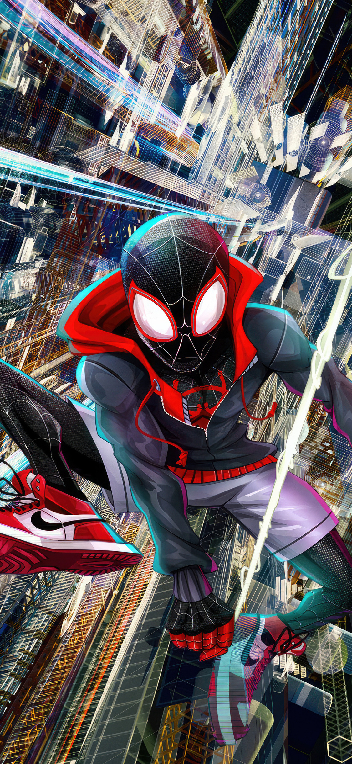 1125x2436 Miles Morales Outcast To Hero Iphone XS,Iphone 10,Iphone X ...