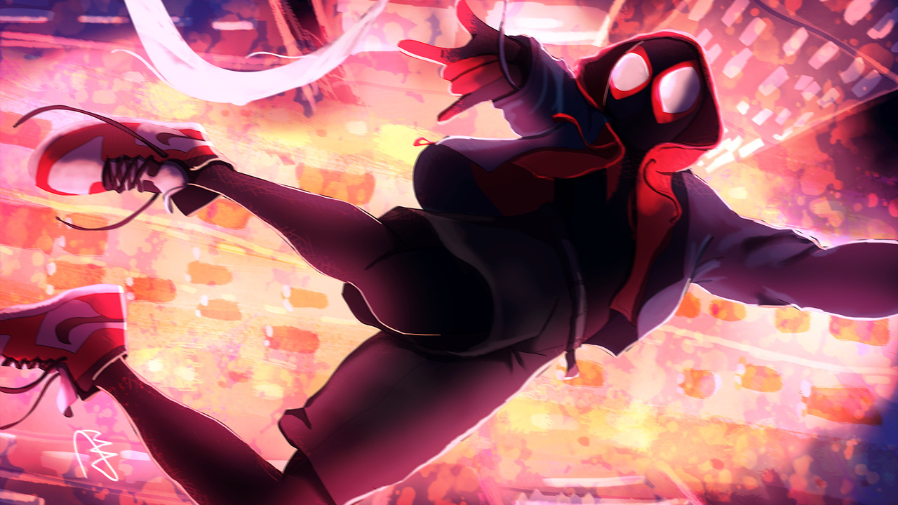 1280x720 Miles Morales Spider Art 720P ,HD 4k Wallpapers,Images ...