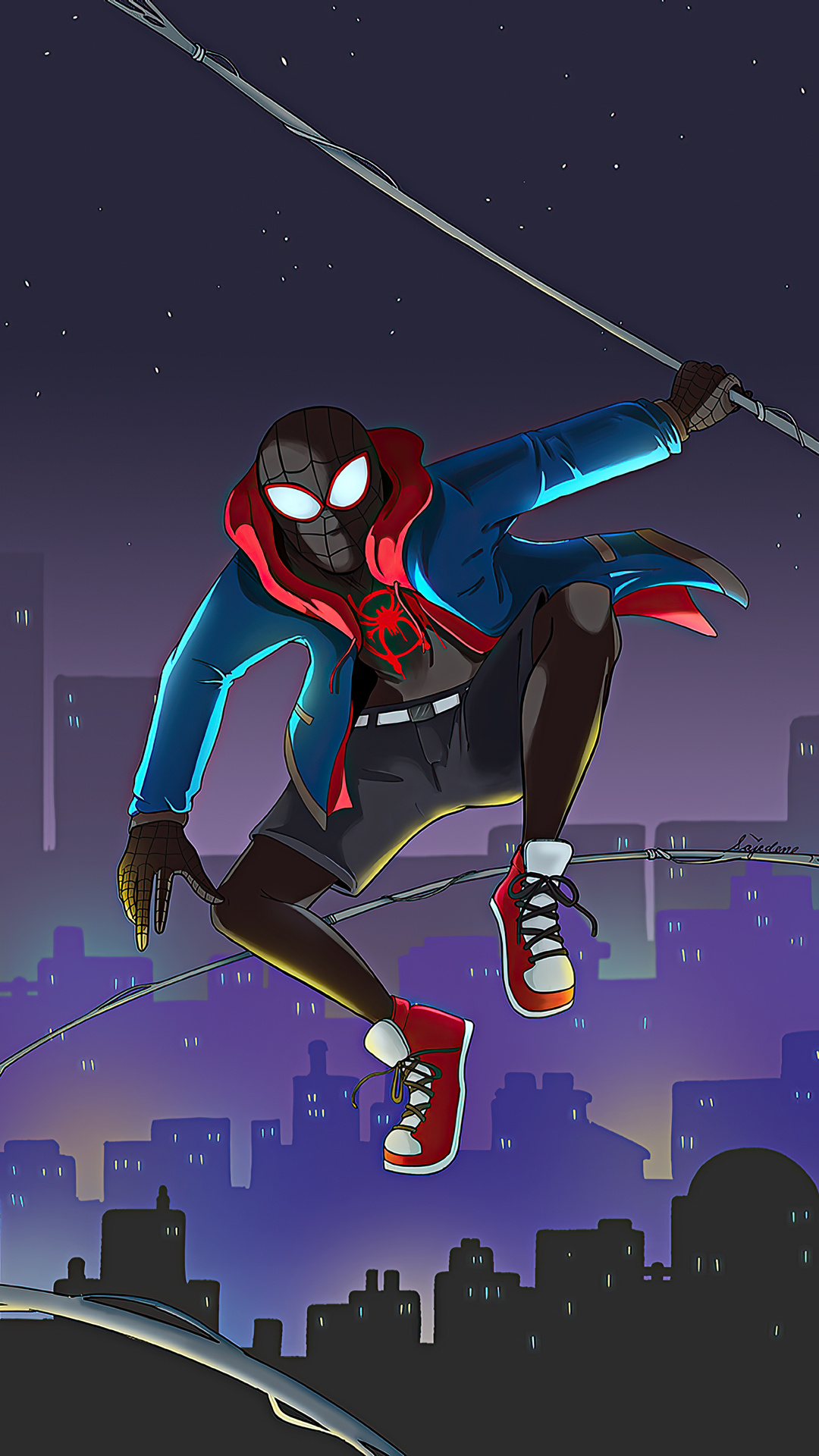 Живые обои spider man miles morales