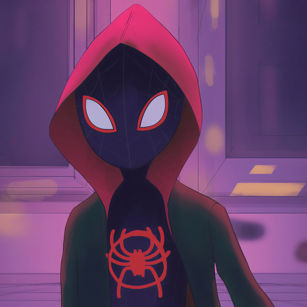 1024x1024 Miles Morales Spider Verse Artwork 1024x1024 Resolution HD 4k ...