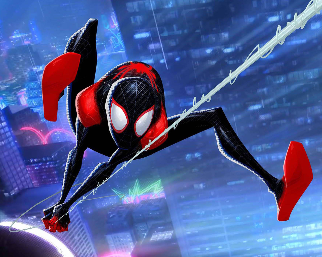 1280x1024 Miles Morales SpiderMan Into The Spider Verse Wallpaper 