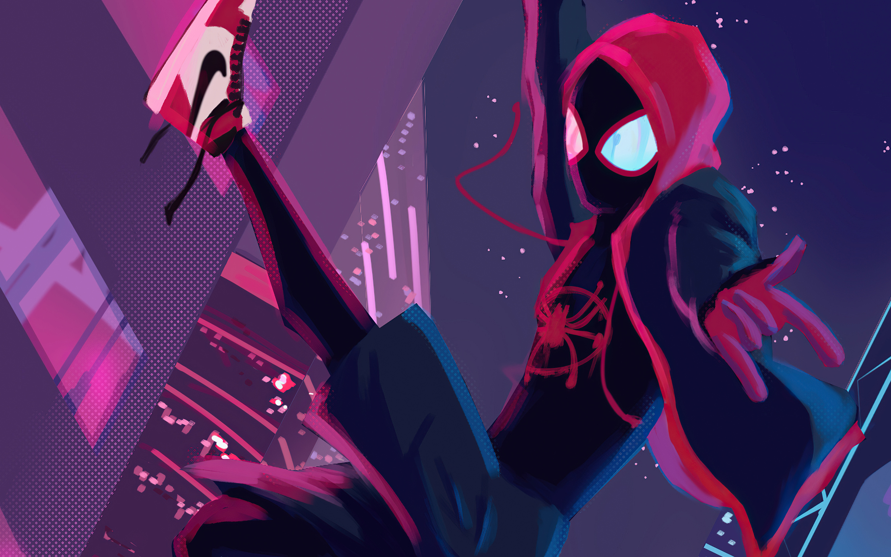 2880x1800 Miles Morales Spiderverse Swing Macbook Pro Retina ,HD 4k ...