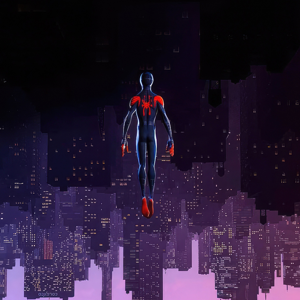 1024x1024 Miles Morales Upside Down 4k 1024x1024 Resolution HD 4k ...