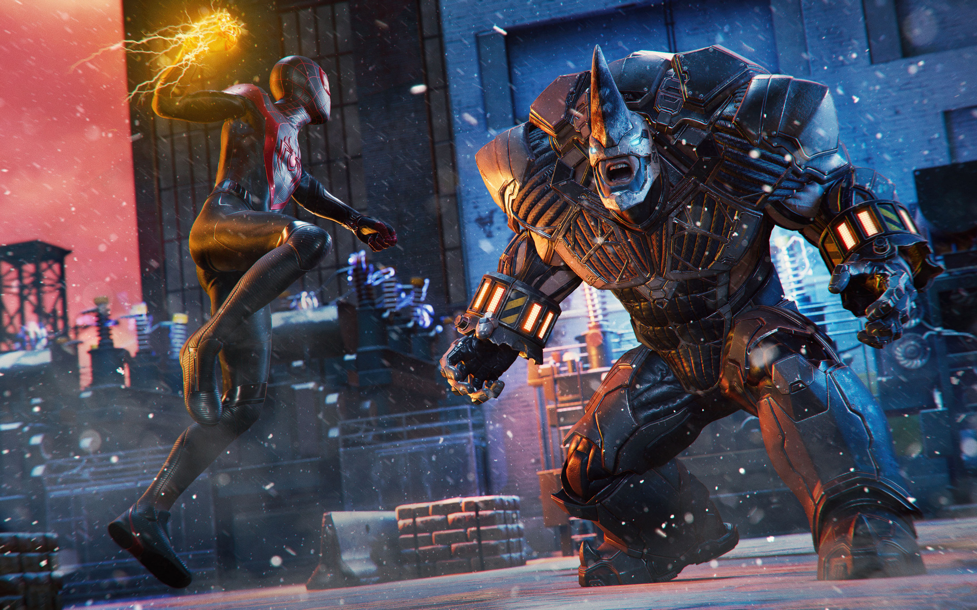 1920x1200 Miles Morales Vs Rhino 1080P Resolution ,HD 4k Wallpapers