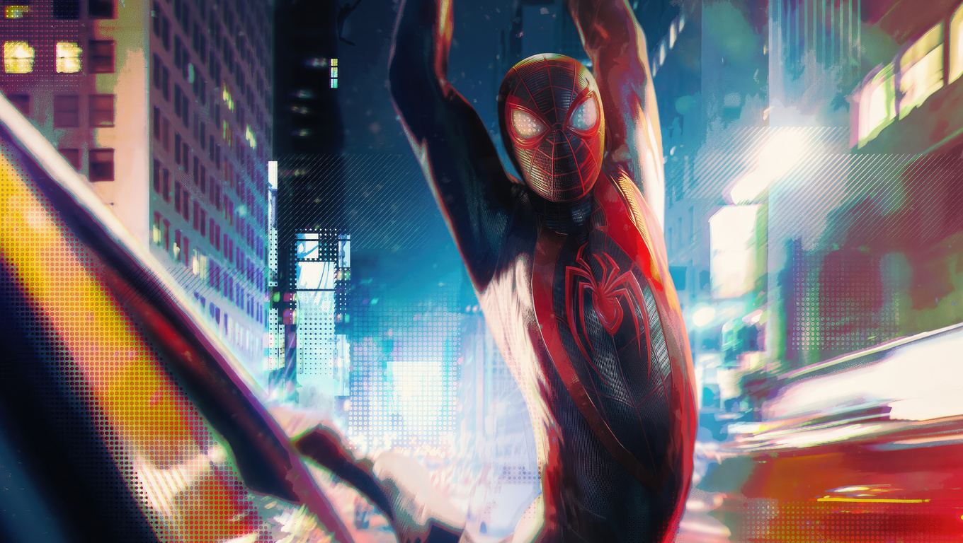 1360x768 Milesmorales Spiderverse Laptop HD ,HD 4k Wallpapers,Images ...