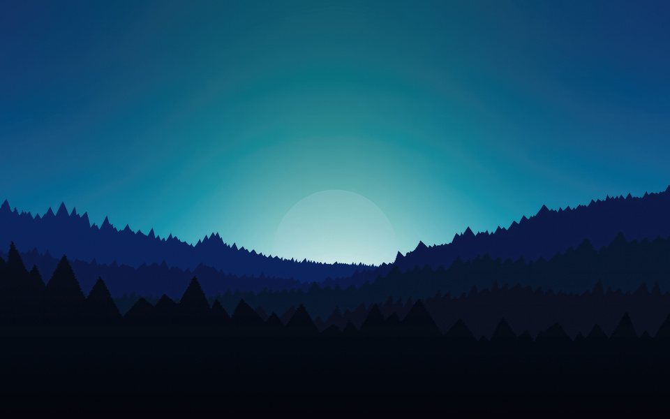 960x600 Minimal Forest Night 960x600 Resolution HD 4k Wallpapers ...