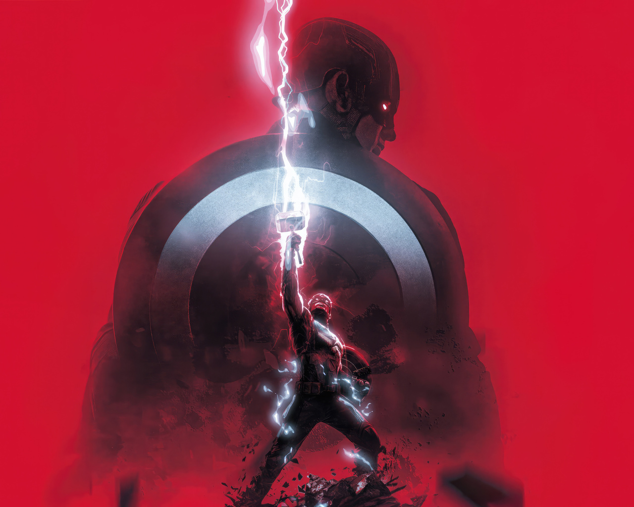 1280x1024 Minimalist Captain America Wallpaper,1280x1024 Resolution HD