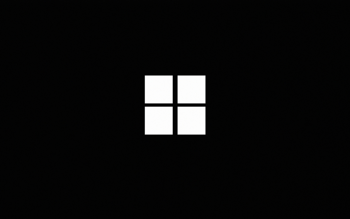 1152x720 Minimalistic Windows Logo Black 4k 1152x720 Resolution Hd 4k 