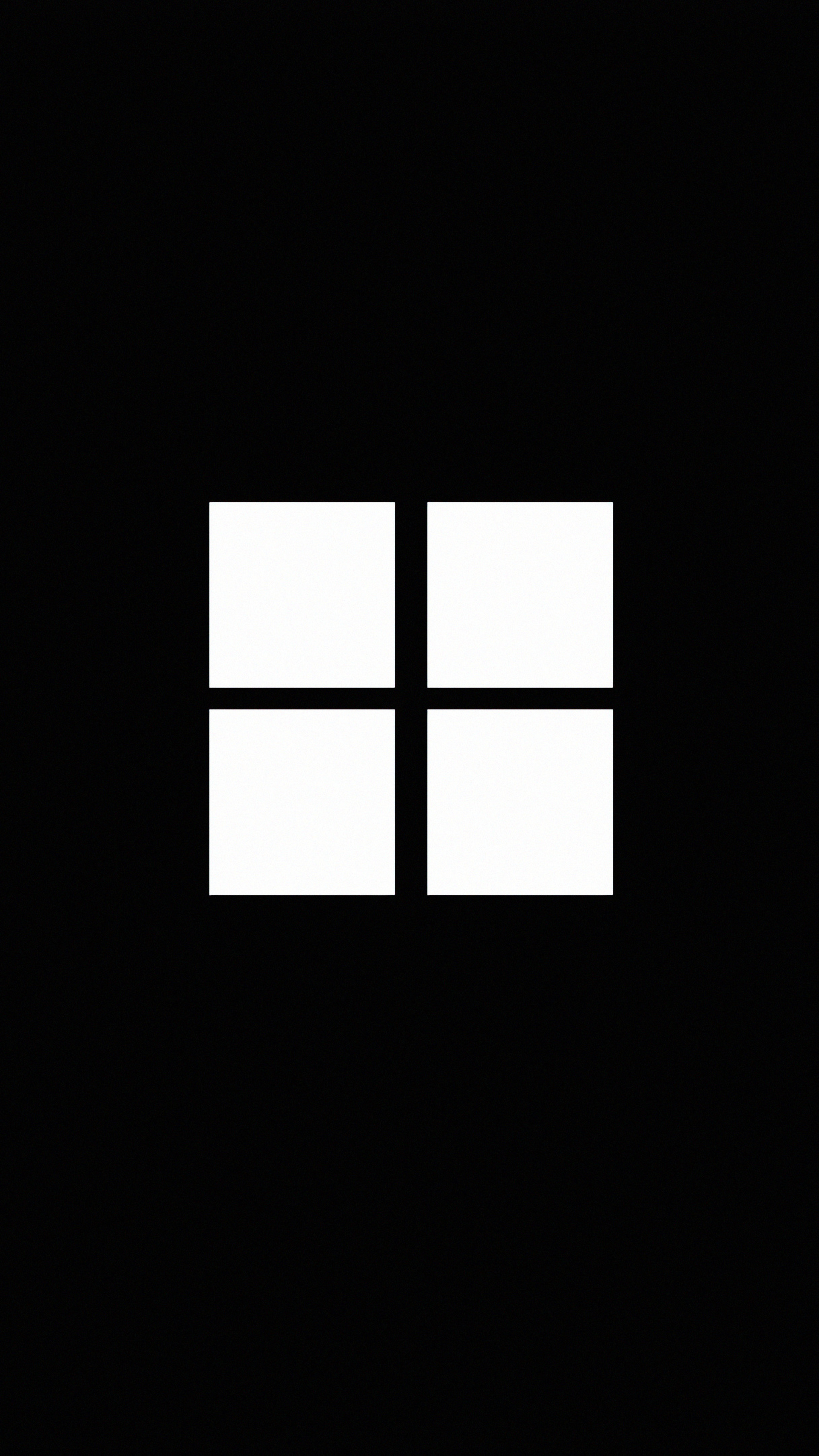 2160x3840 Minimalistic Windows Logo Black 4k Sony Xperia X,XZ,Z5 ...