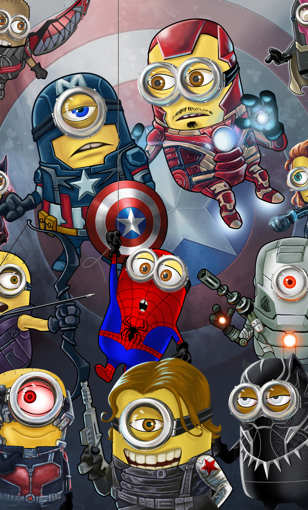 1280x2120 Minion Avengers iPhone 6+ HD 4k Wallpapers, Images, Backgrounds,  Photos and Pictures