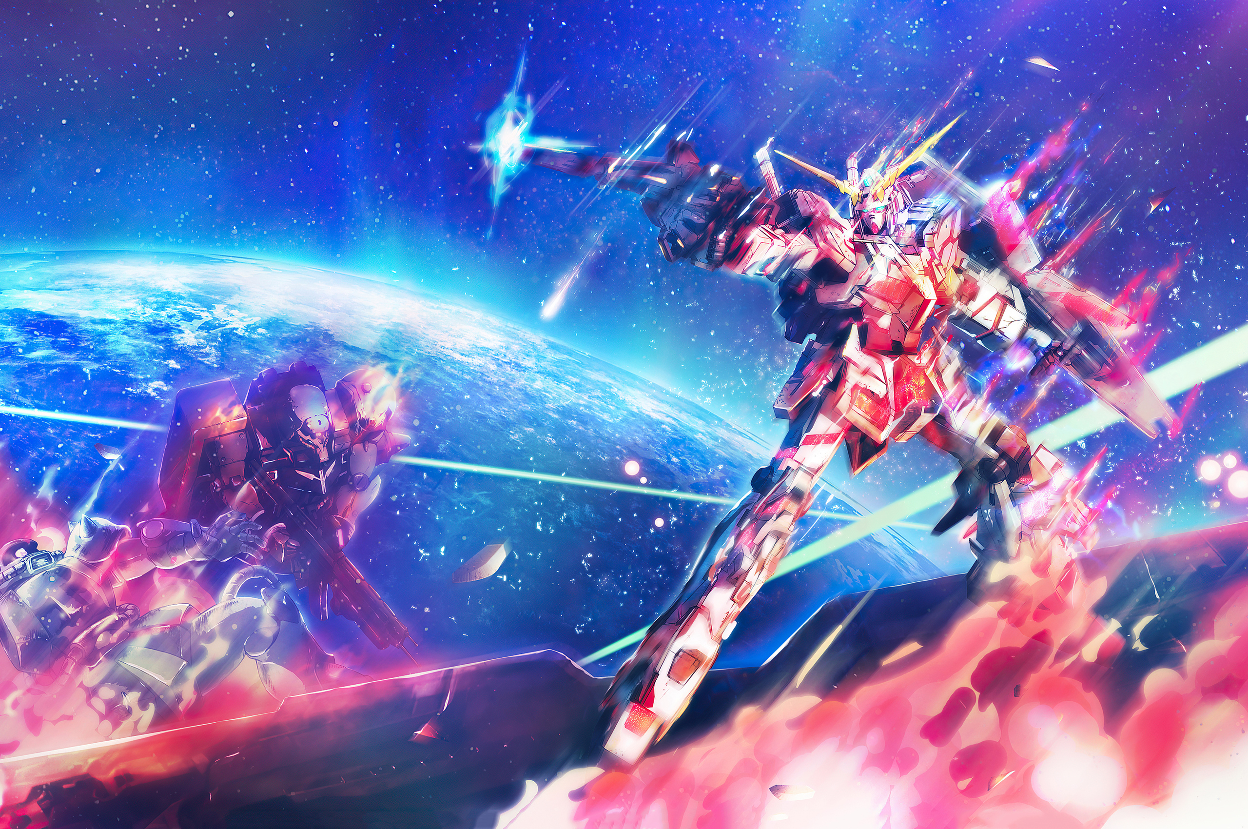 Mobile Suit Gundam Unicorn Anime 4k In 2560x1700 Resolution. 