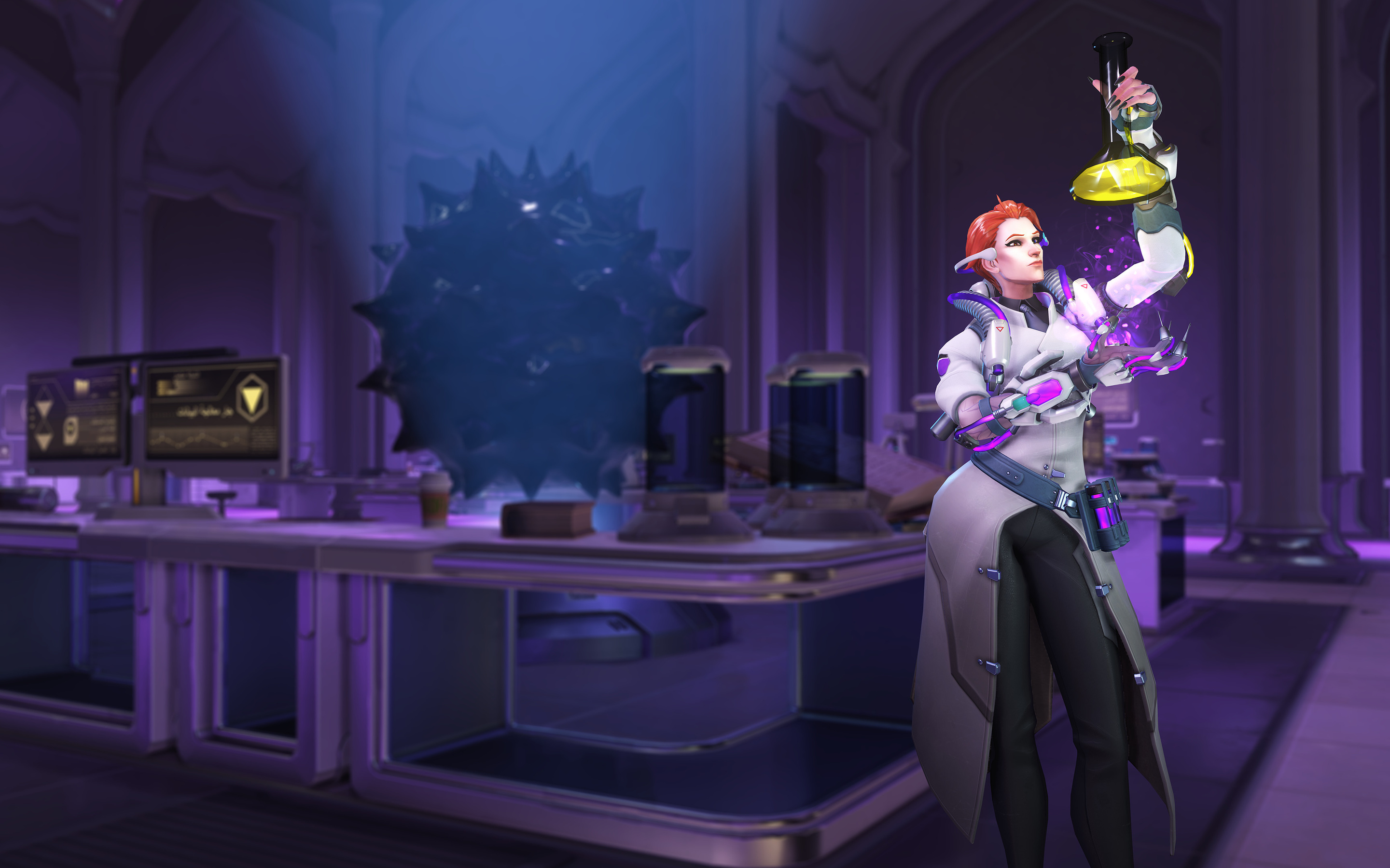 2880x1800 Moira Overwatch In Lab Macbook Pro Retina ,HD 4k Wallpapers