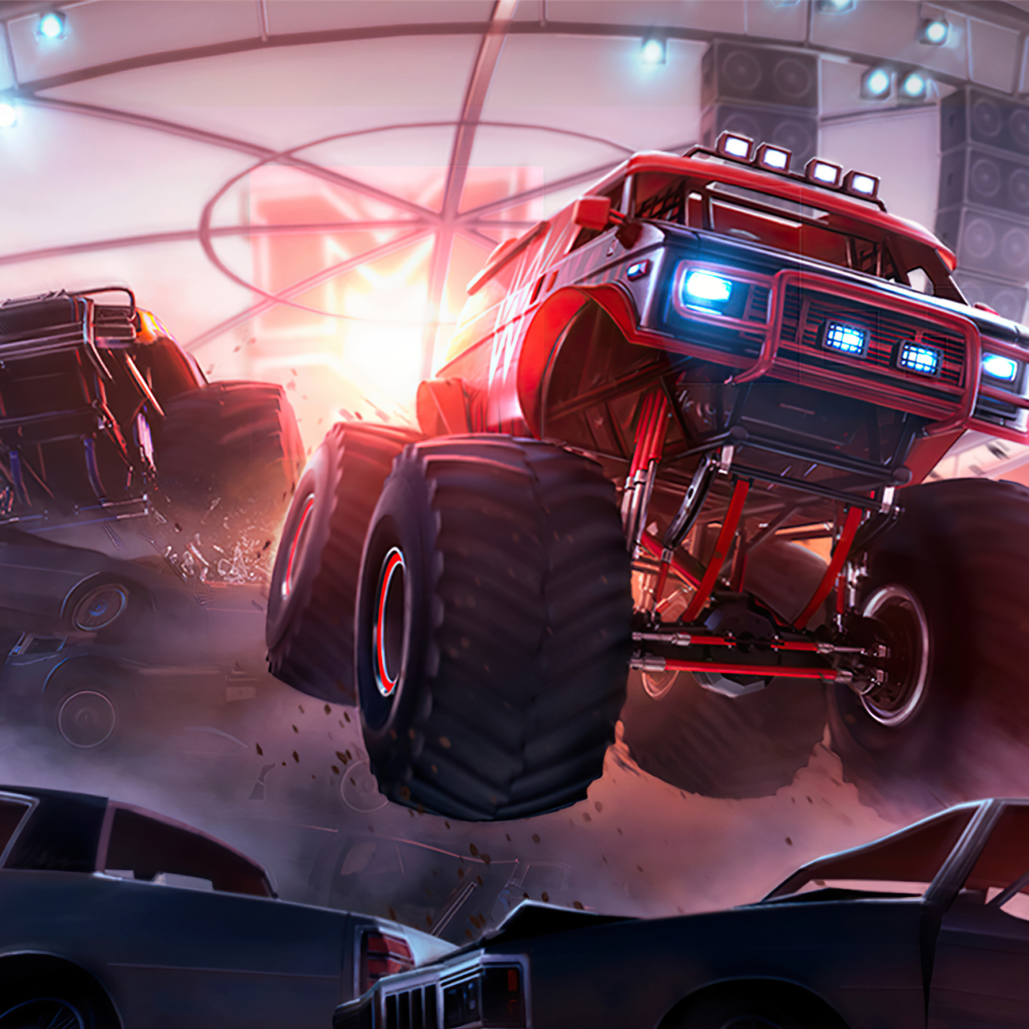2048x2048 Monster Trucks 4k Ipad Air HD 4k Wallpapers, Images, Backgrounds,  Photos and Pictures