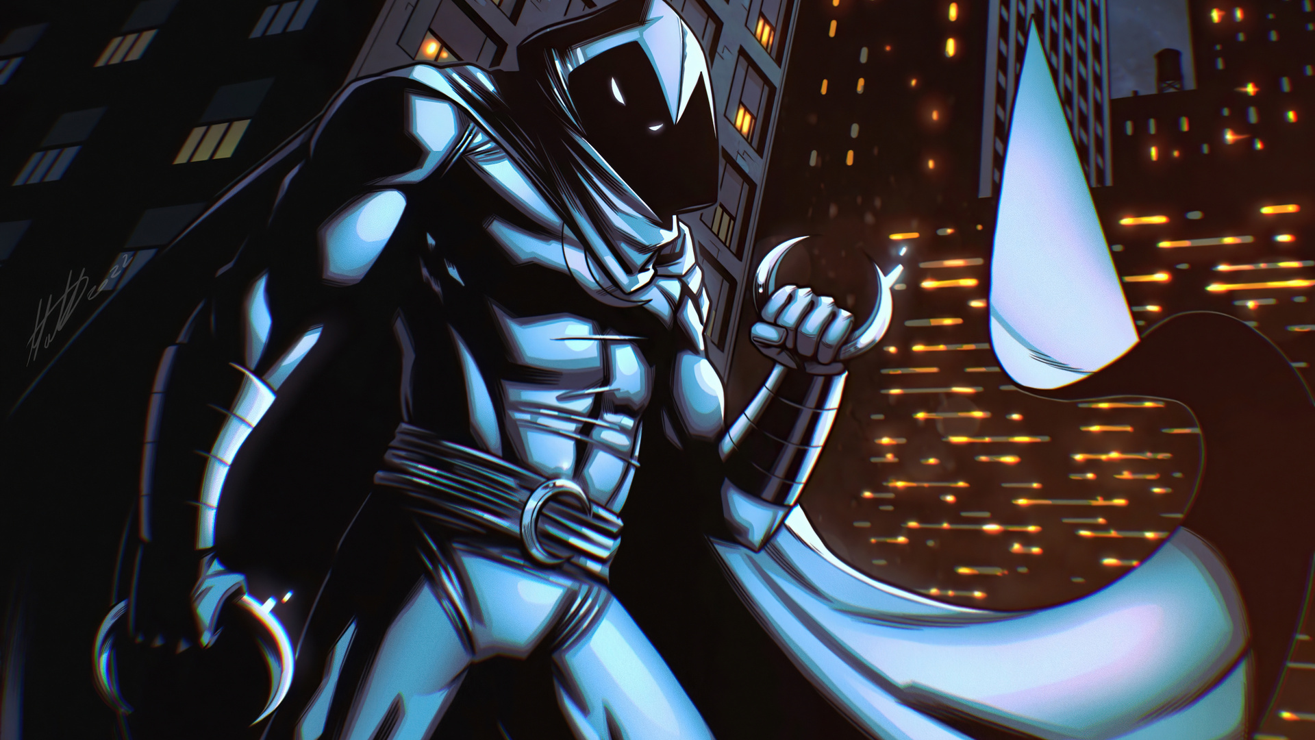 1920x1080 Moon Knight Comic Art 4k Laptop Full Hd 1080p Hd 4k