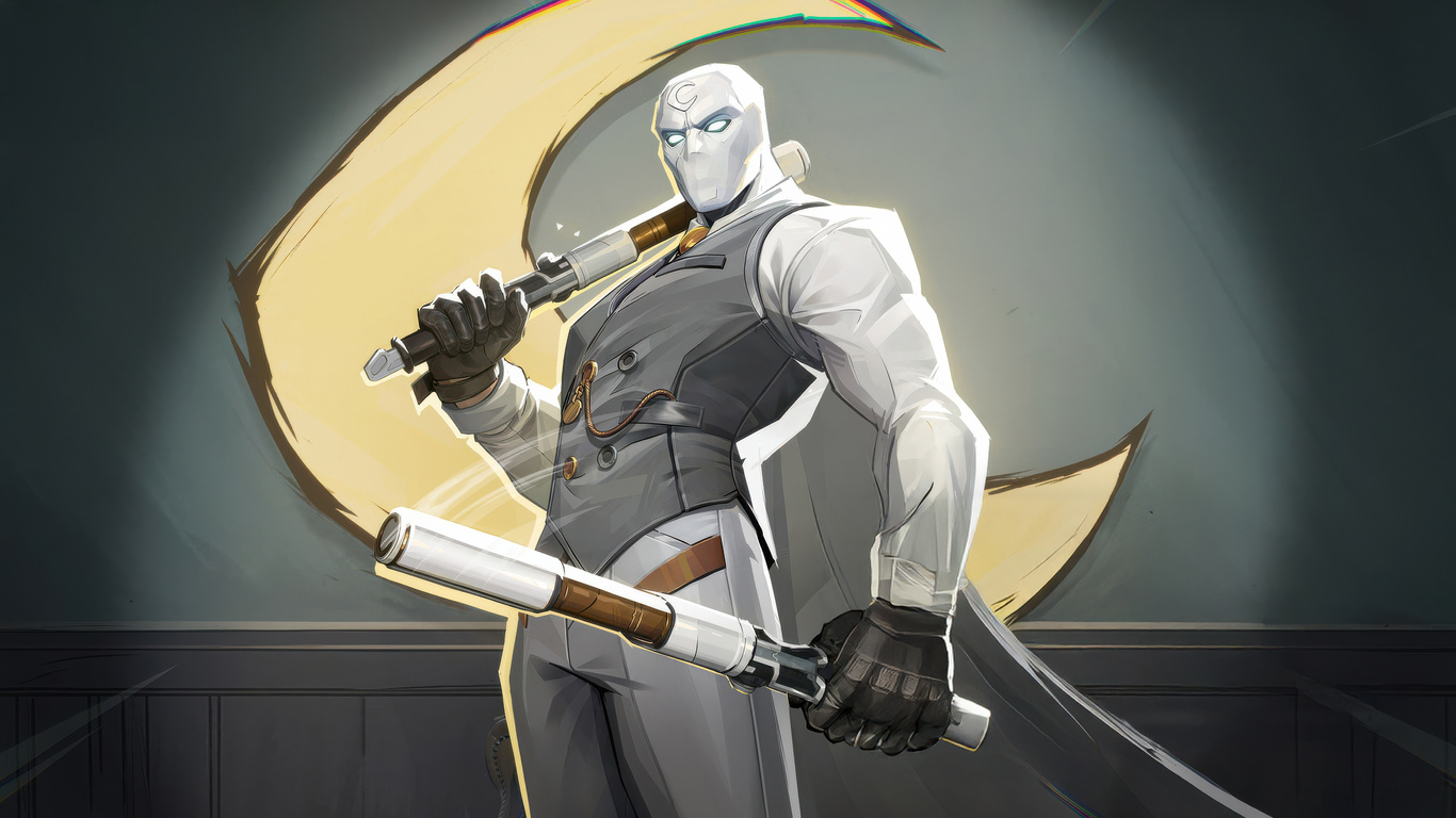 1366x768 Moon Knight Marvel Rivals Game Laptop HD ,HD 4k Wallpapers ...