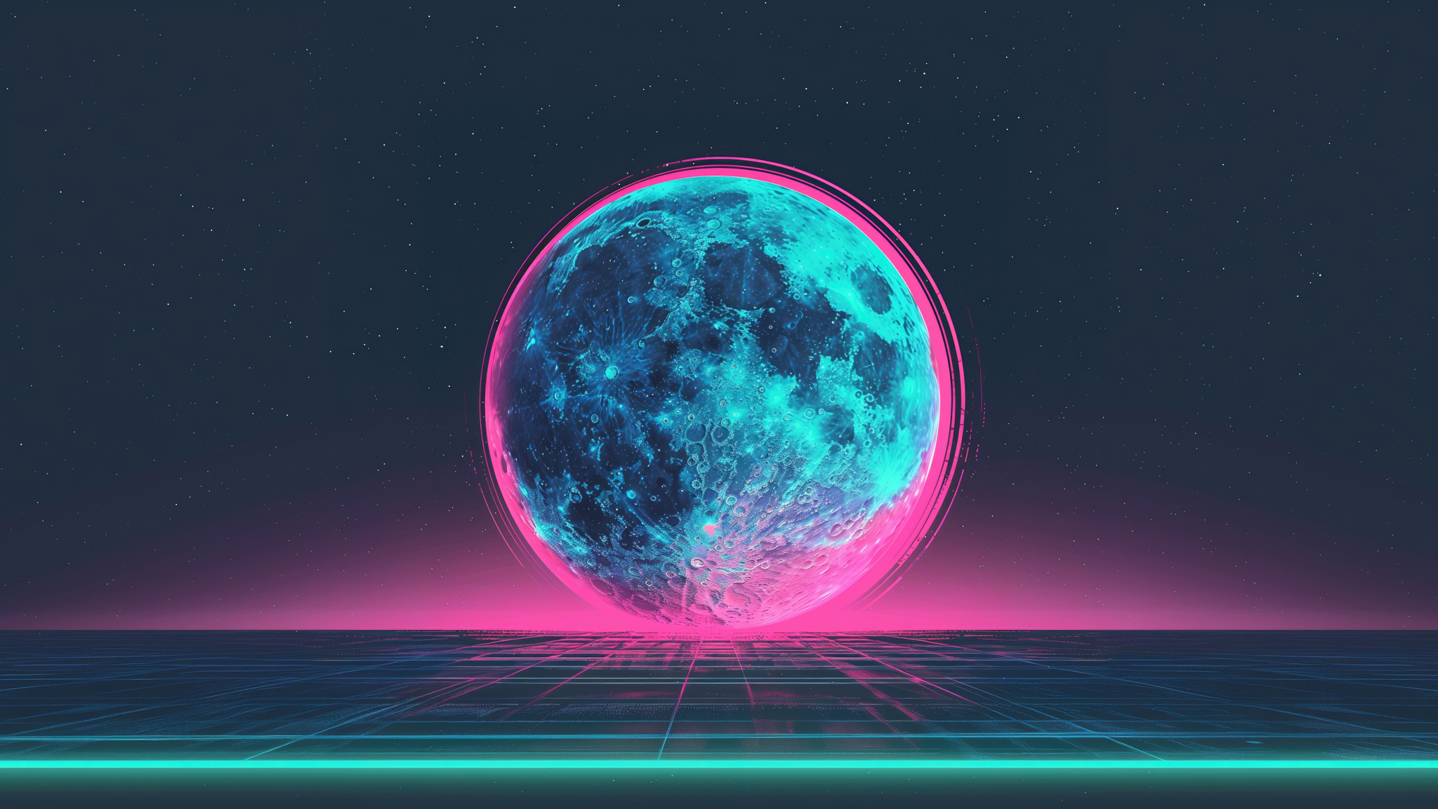 2048x1152 Moon Retro Kiss Wallpaper 2048x1152 Resolution HD 4k