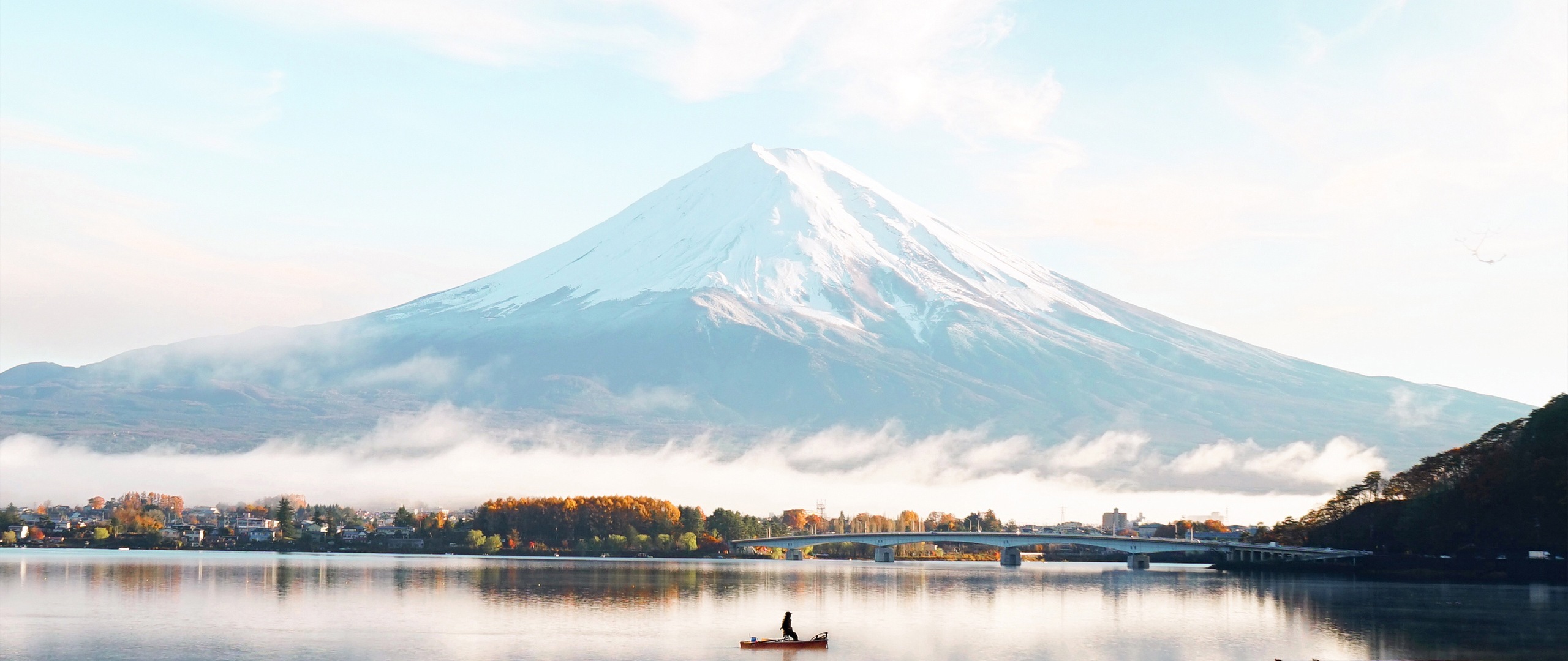 2560x1080 Mount Fuji Blue Bright Day 4k Wallpaper,2560x1080 Resolution ...