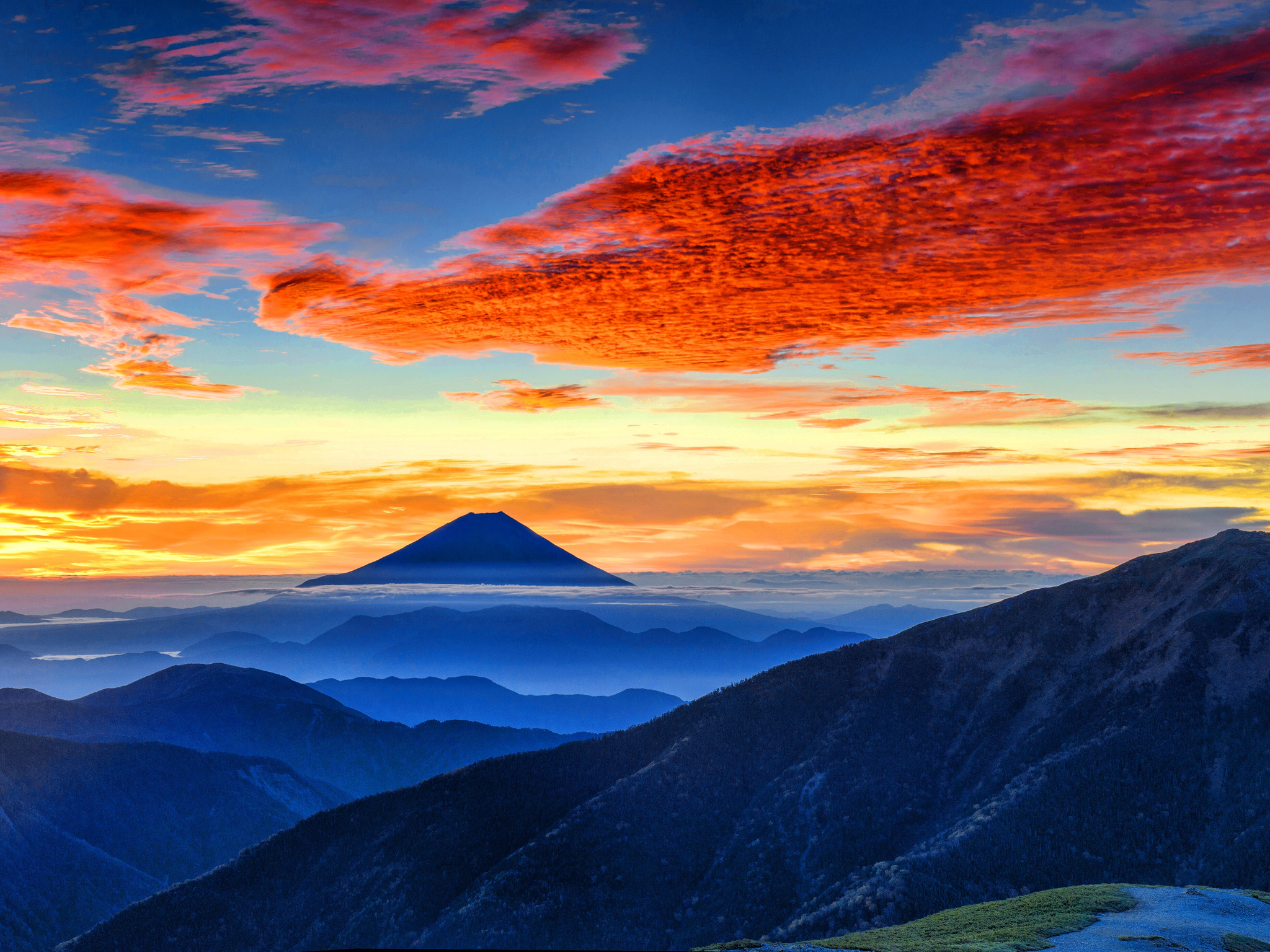 2048x1536 Mount Fuji Panaromic 8k 2048x1536 Resolution HD 4k Wallpapers ...