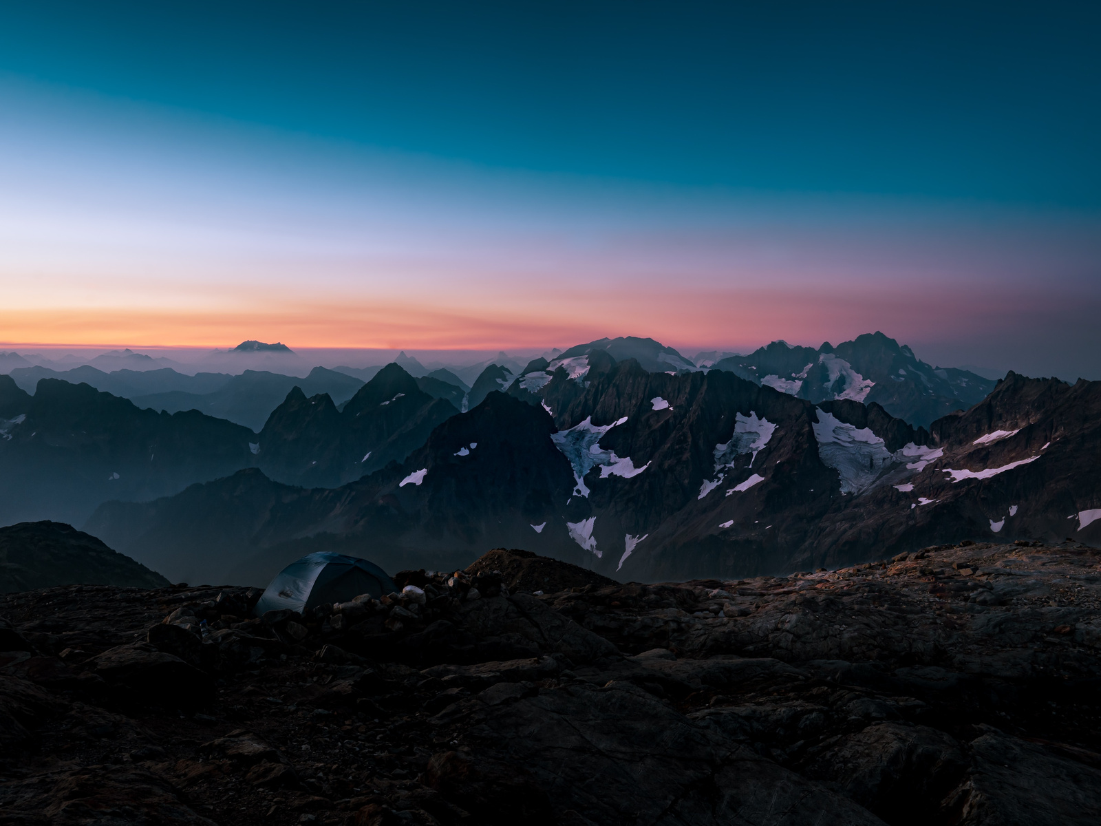 1600x1200 Mountain Range At Sunset 5k Wallpaper,1600x1200 Resolution HD ...