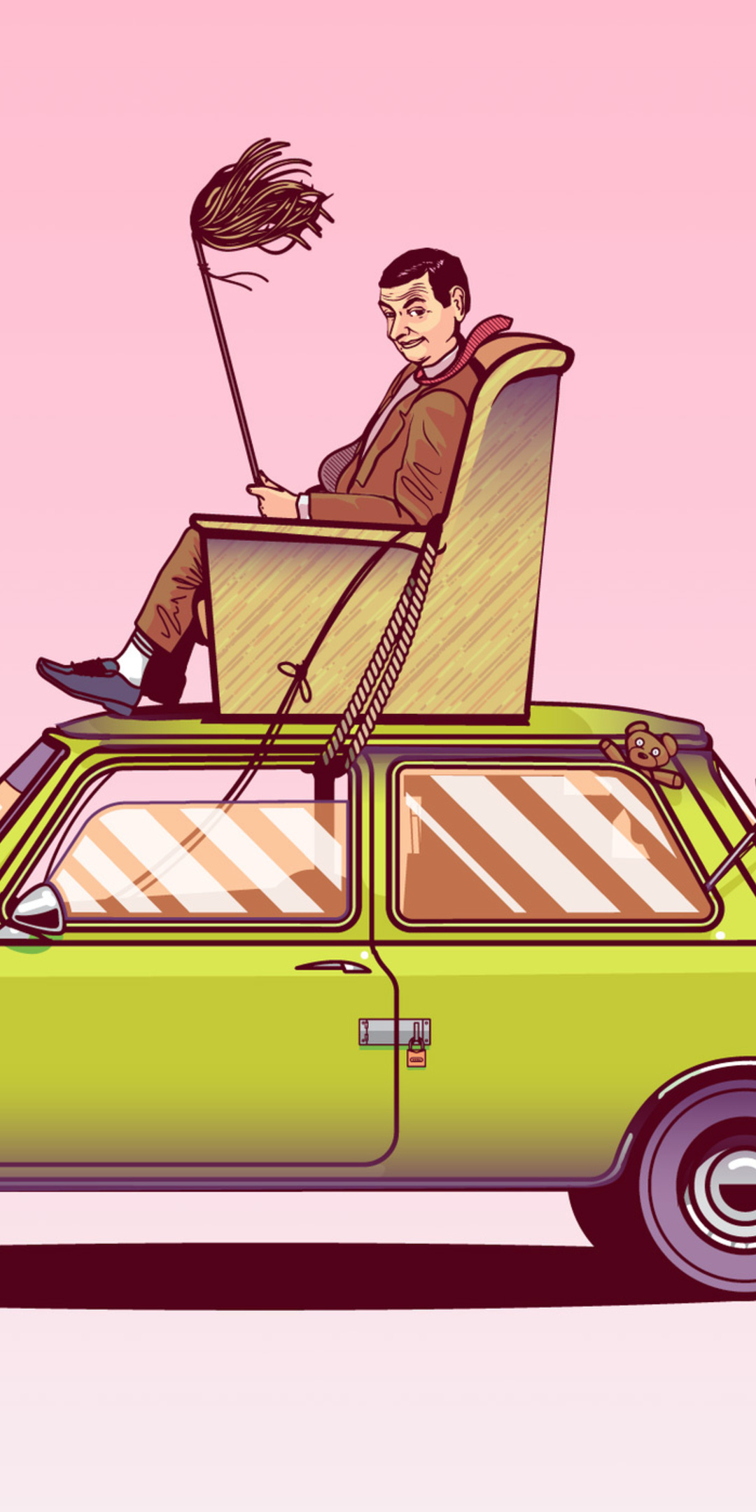 1080x2160 Mr Bean Sitting On Top Of His Car Vector Art One Plus 5T,Honor  7x,Honor view 10,Lg Q6 HD 4k Wallpapers, Images, Backgrounds, Photos and  Pictures