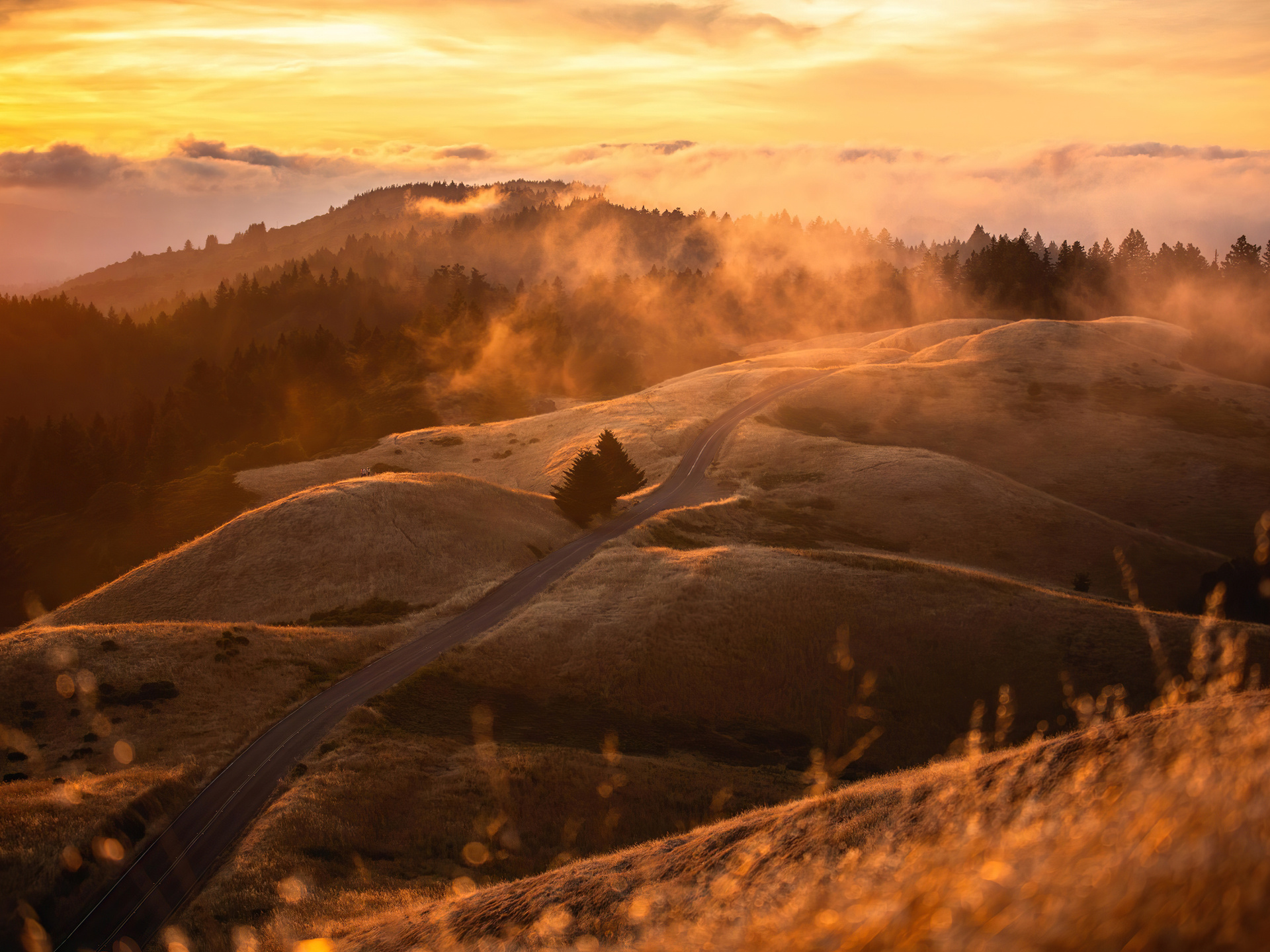 1920x1440 Mt Tamalpais With Low Fog 4k 1920x1440 Resolution HD 4k