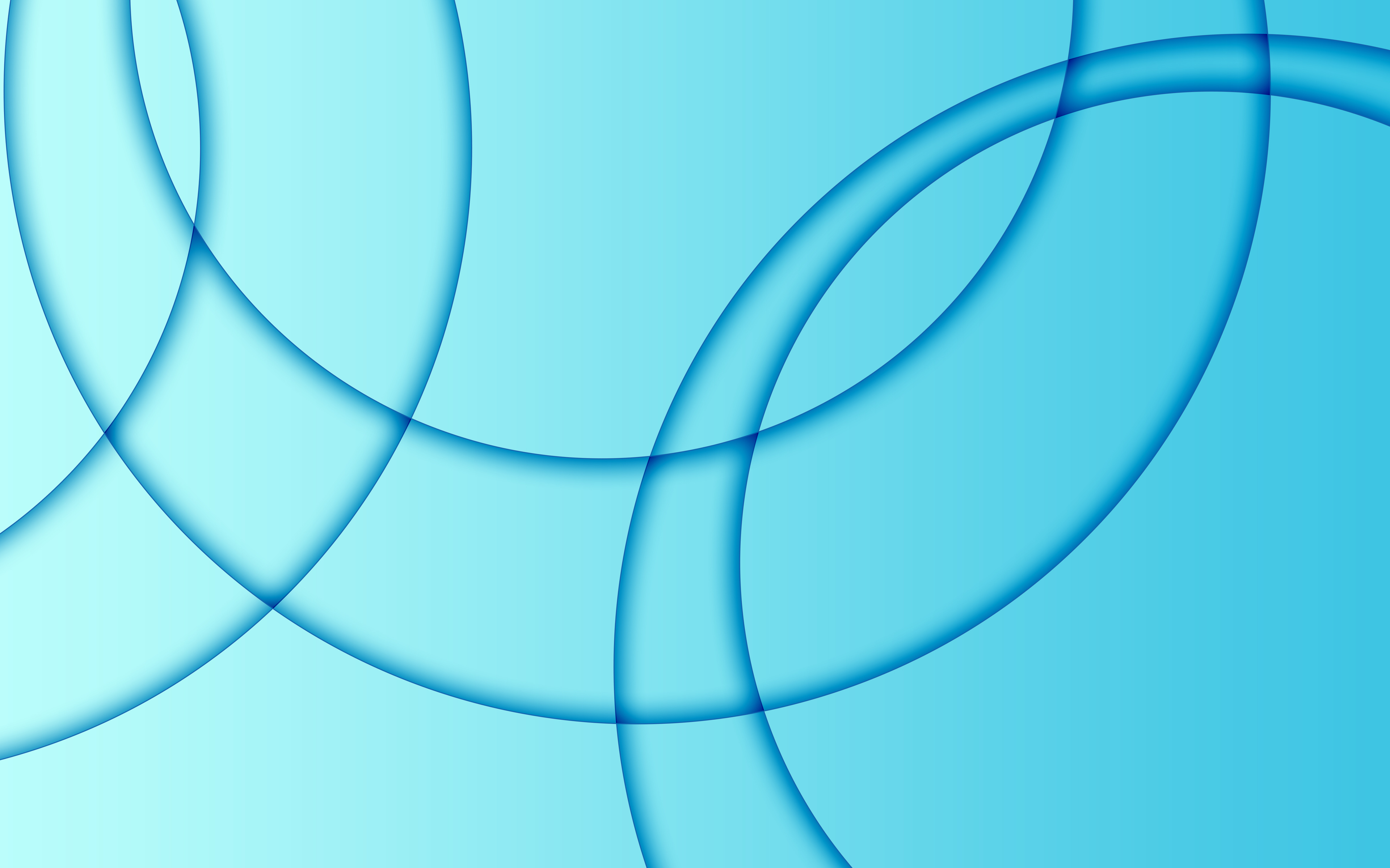 3840x2400 Multiple Circles Abstract Blur Blue 8k 4k HD 4k Wallpapers ...