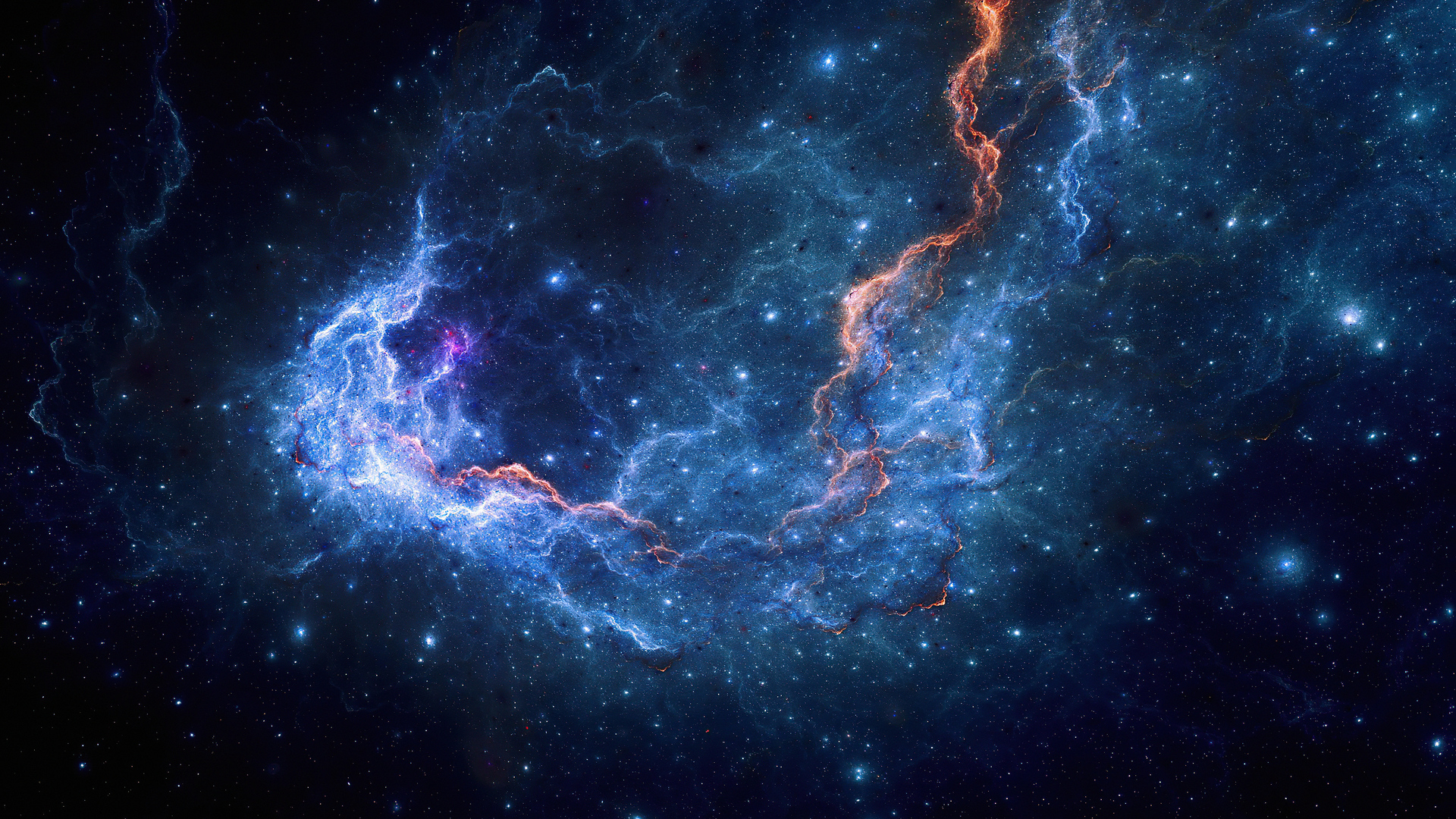 Abstract Nebula Stars Space Desktop Wallpaper 