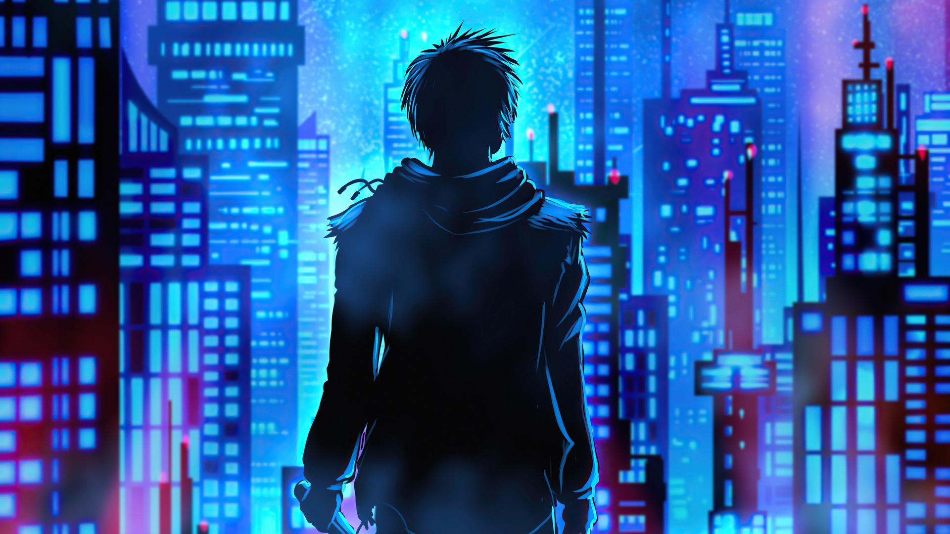 Cyberpunk Neon Abstract Wallpaper Colorful - KDE Store