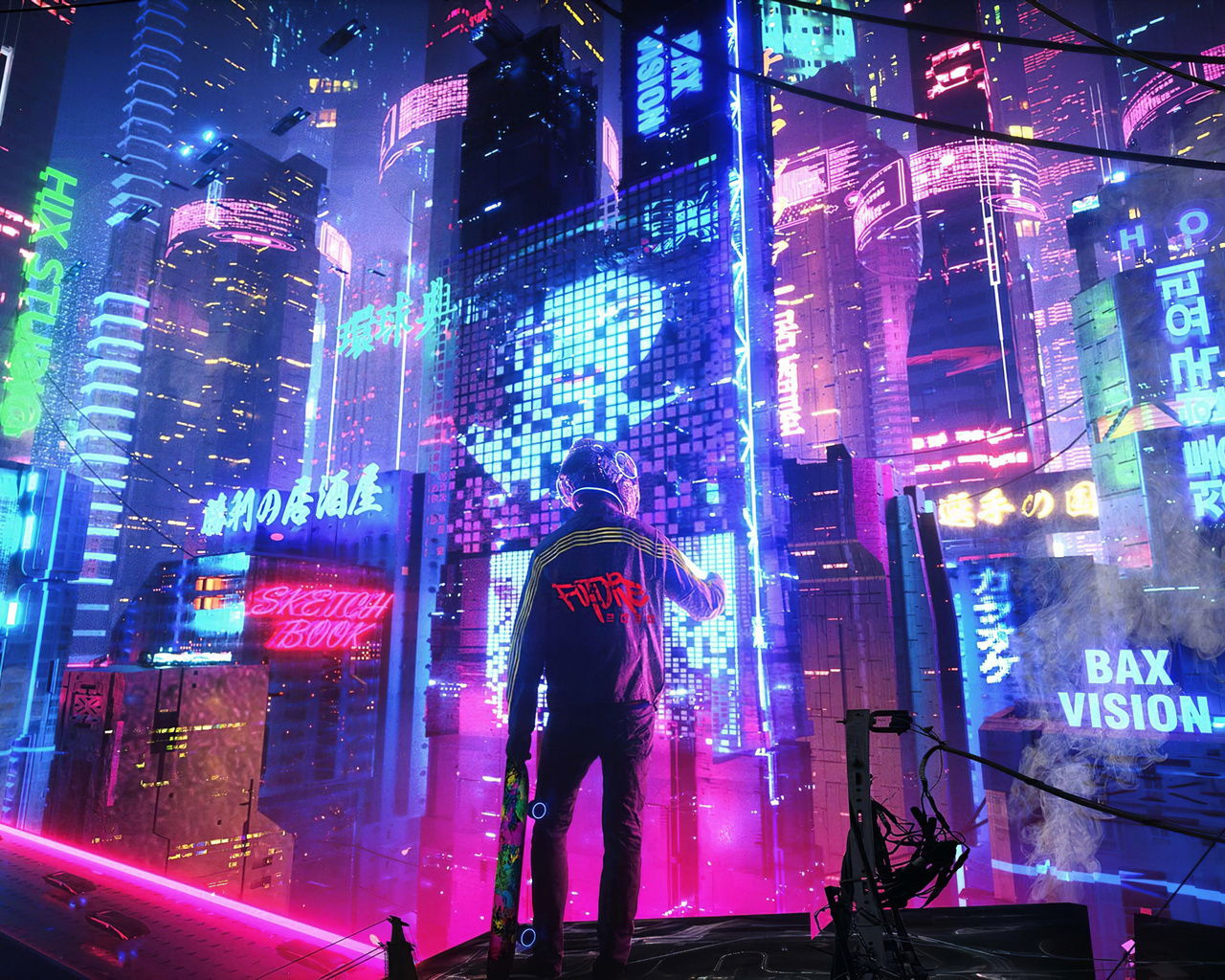 1280x1024 Neon City Pan 4k Wallpaper,1280x1024 Resolution HD 4k ...