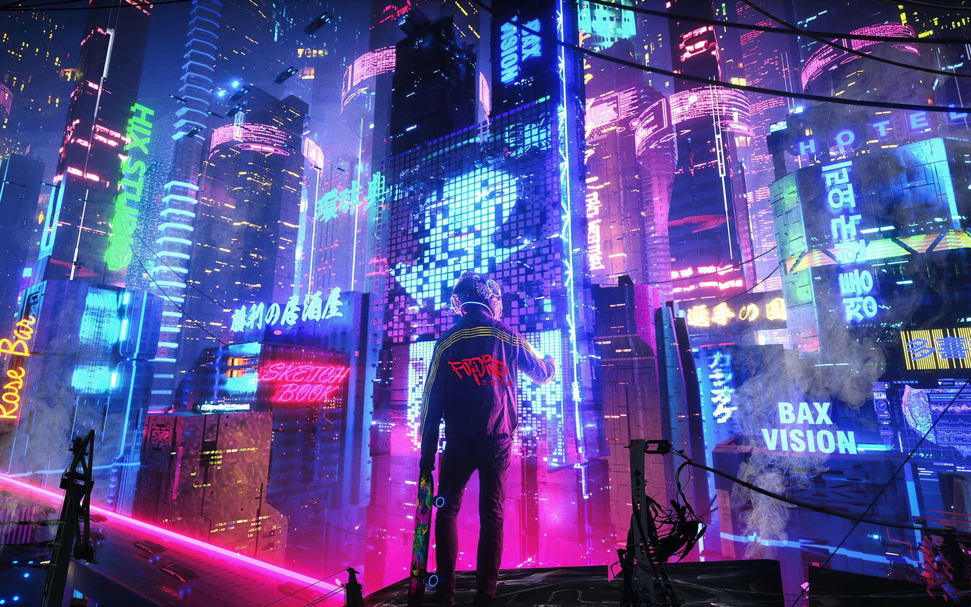 1920x1200 Neon City Pan 4k 1080p Resolution Hd 4k Wallpapers Images Backgrounds Photos And Pictures