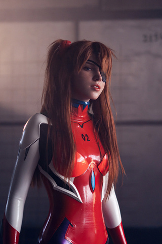 320x480 Neon Genesis Evangelion Asuka Langley Cosplay 4k Apple Iphone
