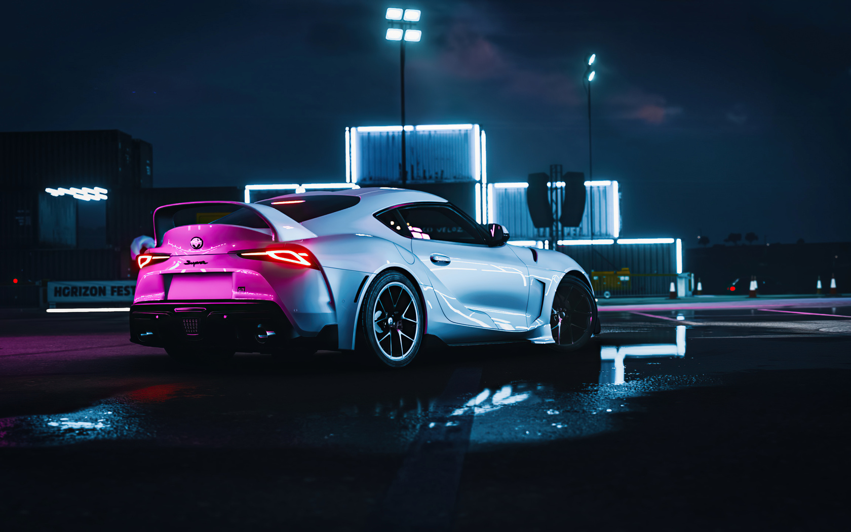 1680x1050 Neon Night Toyota Supra 5k Wallpaper,1680x1050 Resolution HD ...