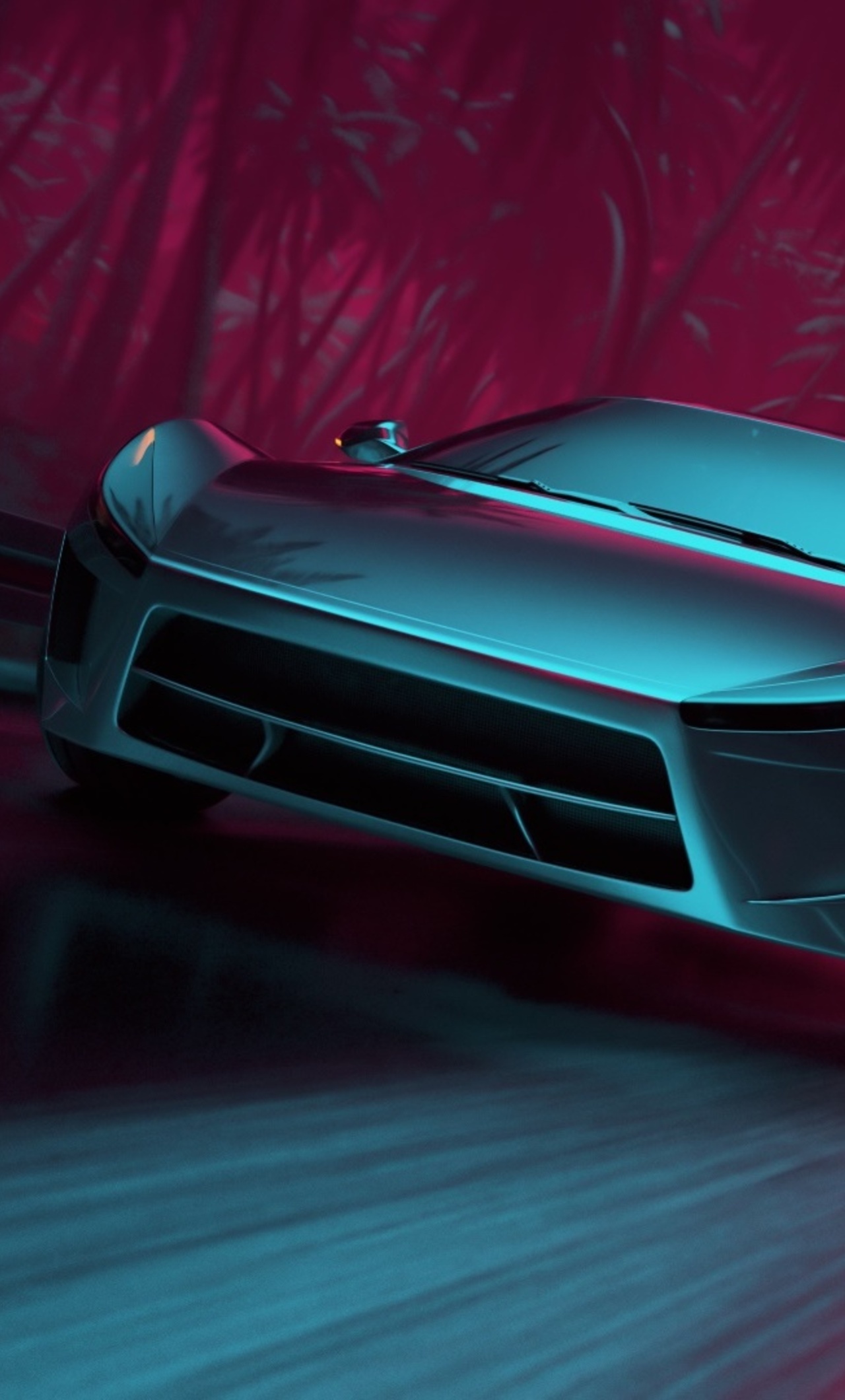 1280x2120 Neon Synthwave Sport Car iPhone 6+ HD 4k Wallpapers, Images,  Backgrounds, Photos and Pictures