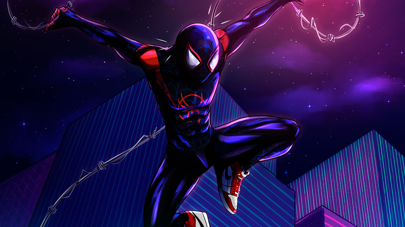 1366x768 New Spider Verse Arts 1366x768 Resolution HD 4k Wallpapers,  Images, Backgrounds, Photos and Pictures