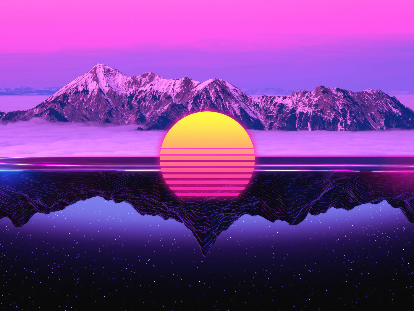 1400x1050 Night And Day Ice Synthwave Retrowave Mix 1400x1050 ...