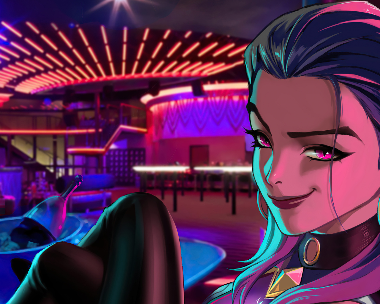 1280x1024 Night Life Reyna Valorant Fanart 5k Wallpaper,1280x1024