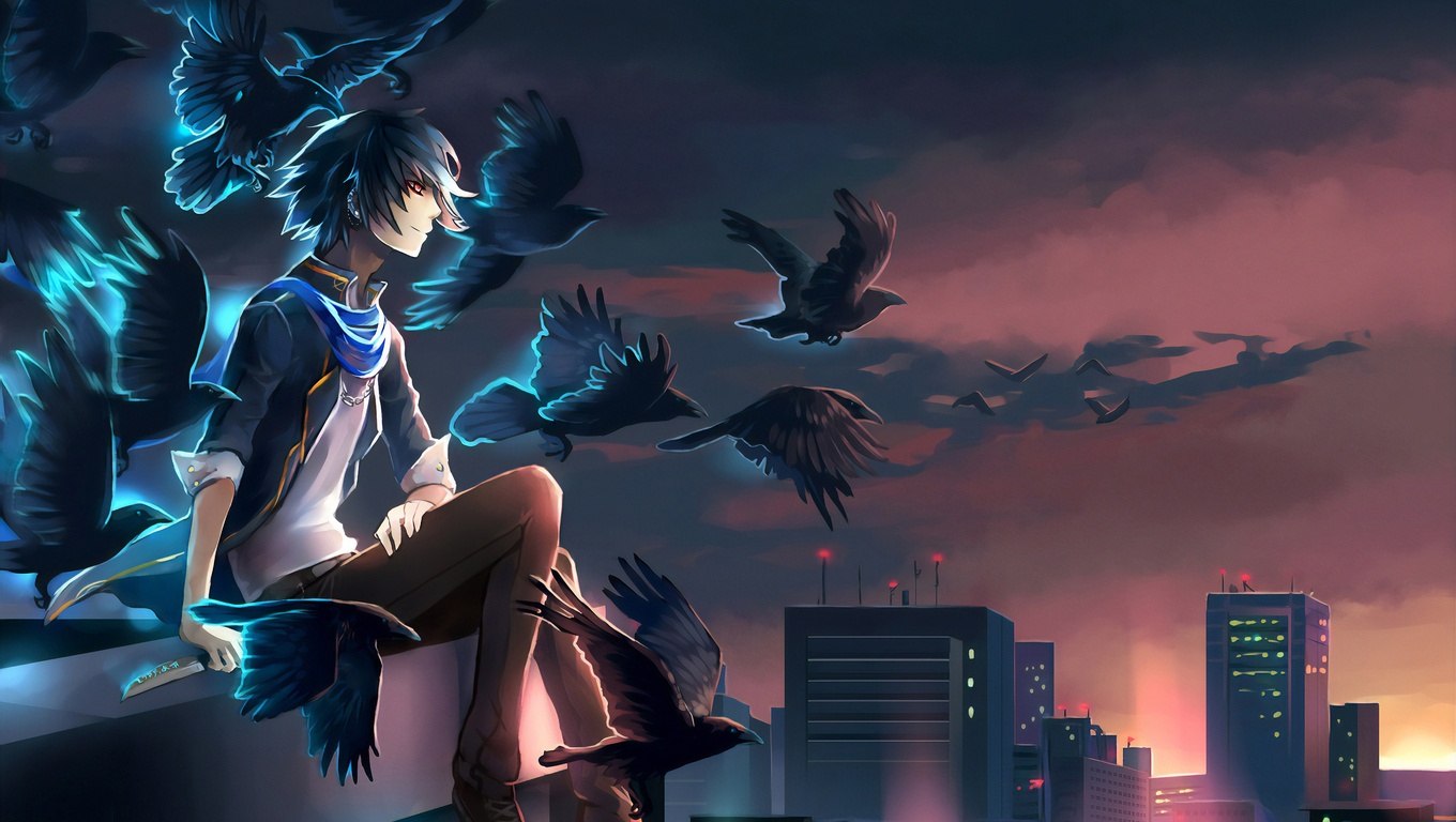 1360x768 Night Lights Anime Laptop HD HD 4k Wallpapers, Images, Backgrounds,  Photos and Pictures