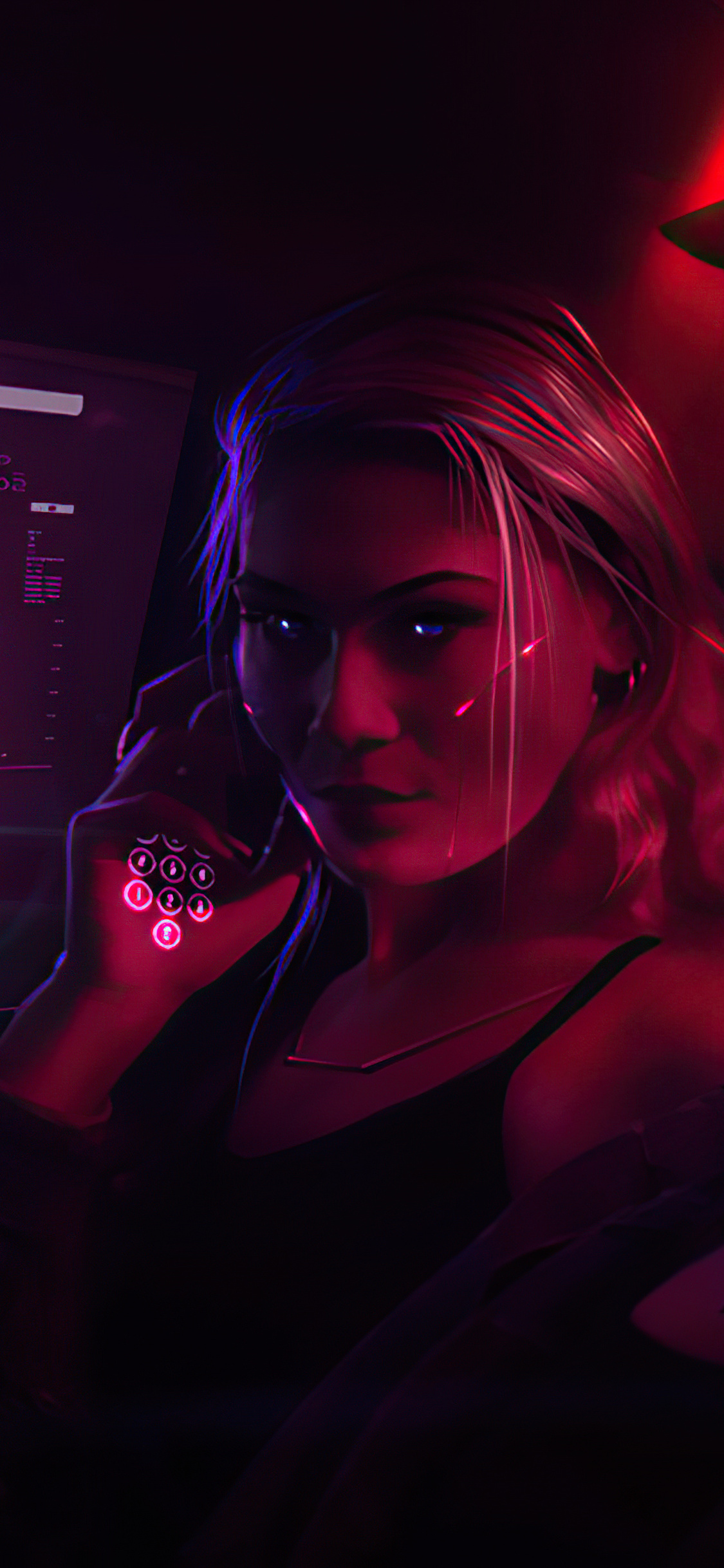 1125x2436 Cyberpunk Girl In Neon Mode 5k Iphone XS,Iphone 10,Iphone X ,HD  4k Wallpapers,Images,Backgrounds,Photos and Pictures