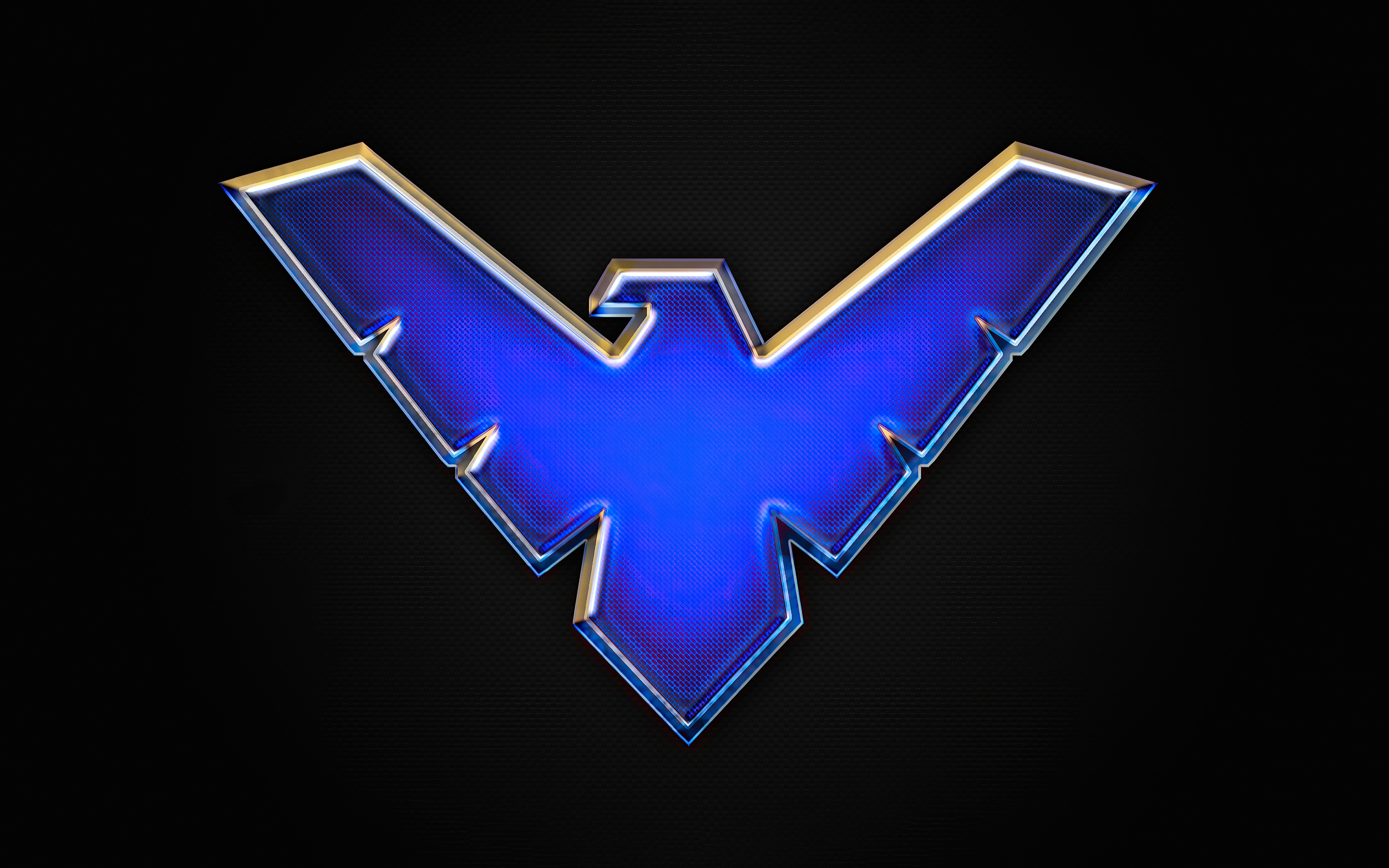 2880x1800 Nightwing Big Logo 4k Macbook Pro Retina ,HD 4k Wallpapers ...